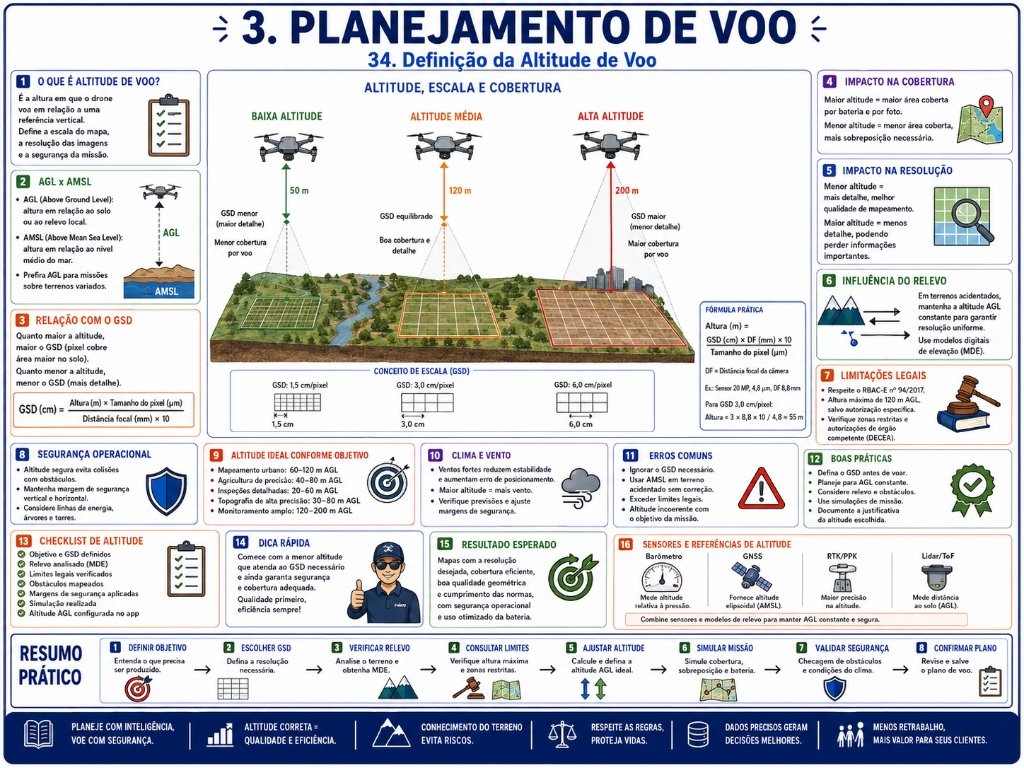 34. Definição da Altitude de Voo - Planejamento de Voo